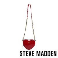 STEVE MADDEN-BTENDER 漆皮心型斜背包-紅色