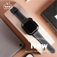 【蘋果庫Apple Cool】Apple Watch S7/6/SE/5/4 42/44/45mm 瘋馬復古真皮帶