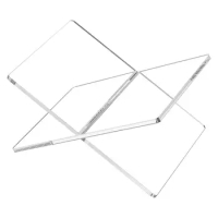Acrylic Book Stand Home Clear Book Stand Functional Extra Thick Display Stand Functional X Shaped Book Stand With Rounded Corner