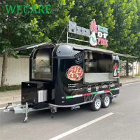WECARE Carritos De Comida Food Track Commercial Coffee Ice Cream Truck Burger Van Pizza Taco Catering Trailer Mobile Food Truck