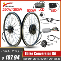 Electric Bike Conversion Kit 36V Front Rear Hub Moter Wheel 250W/350W/500W Ebike Conversion Kit Accessories E Bike Controller