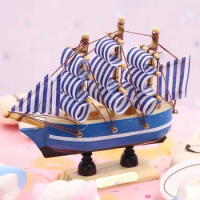 Crafts Sailing Boat Cake Decoration Ship Shape Topper Accessories Novel Graduation Party Supply Man