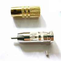 audio Brass Copper Plating Audio Video RCA Connector rca pulg rca cable connector