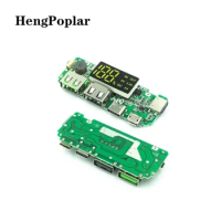 LED Dual USB 5V 2.4A Micro/Type-C Mobile Power Bank 18650 Charging Module Lithium Battery Charger Board Circuit Protection