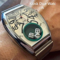 Kiosk Miura นาฬิกาลูกเต๋าญี่ปุ่นนาฬิกาวินเทจ ins Niche Watch Spoof Dice Watch Perfect for [Office/Ca