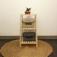 Kệ vuông 3 tầng decor phòng,bếp,kệ để sách đầu giường phòng ngủ,để gia vị Hương Anh Decor kích thước