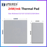 Upsiren 24W/MK 21/18/16W GPU CPU Thermal Pad Heatsink Cooling Conductive Silicone Pad 85x45/120x120mm High Quality Thermal Pad