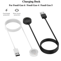 1M USB Magnetic Fast Charge Charger Dock For Fossil Gen 6 / Fossil Gen 4 / Fossil Gen 5 Smart Watch Accessories Charging Cable