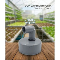 DOP CAP Hidroponik 3inch ke 1/2inch | tutup pipa hidroponik Lengkap