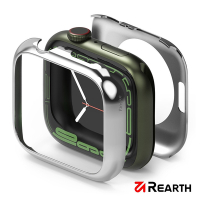 Rearth Ringke Apple Watch S9/8/7 41mm 全包覆不鏽鋼錶框(亮銀)