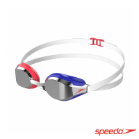 【SPEEDO】成人競技泳鏡 鏡面 Speedsocket 2(白/紅/鈷藍)