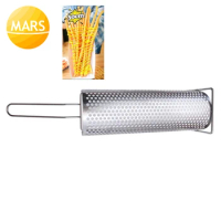 Snack Home Kitchen Tool Long French Fries Strainer 30cm Long Potato Chips Frying Basket Stainless Steel Mesh Strainer