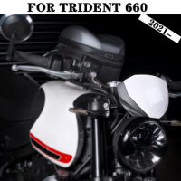 Flyscreen Motorcycle Front Screen Lens Windshield Fairing Windscreen Deflector For Trident 660 2021 For TRIDENT660