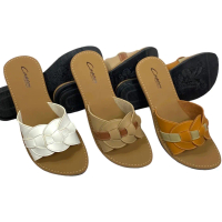 Sandal Wanita Capter Slop Anyam Sol Karet Anti Licin - Handmade