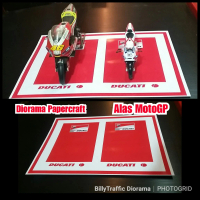 Diorama papercraft Alas MotoGp Ducati