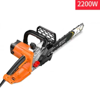 2200W Logging Chainsaw Wood Hand Tools Electric Handheld Tree Electric Woodworking Power Chainsaw Portable High Power Chainsaw