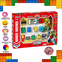 【Ready stock】alphabet number ABC robot set deformation toy children's toys letters OMG-T-001 Kids Pl