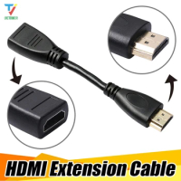 100pcs/lot HDMI Male to Female Adapter Converter Black for Google Chrome Cast, Fire TV Stick, Roku stick Connection to TV cheap