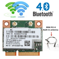 Wifi Adapter 300Mbps BCM943228HMB Bluetooth 4.0 Dual Band 2.4G/5Ghz Wireless Card Mini PCI-E For Laptop Desktops