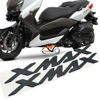 Motorcycle Accessories Tank Side Cover 3D Sticker XMAX Letter Logo For Yamaha XMAX 125 250 300 400 2PCS Motorcycle Decoration