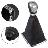 Tay cần số MT 5 tốc độ kèm vỏ bảo vệ cho Ford Focus 2005–2007, màu bạc, mới