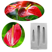 Anthurium Spadix Make Silicone Mold for Fondant Cake Decor, Cupcakes, Sugarcraft, Cookies, Candies, Cards and Clay Bakeware Tool