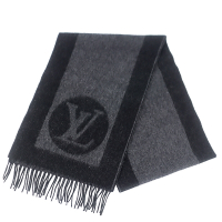LV M70482  Cardiff LV標誌喀什米爾混紡羊毛圍巾