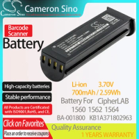 CameronSino Battery for CipherLAB 1560 1562 1564 fits CipherLAB BA-001800 KB1A371802963 Barcode Scanner battery 700mAh/2.59Wh