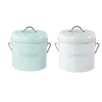 Compost Bucket with Lid Coal Filter with Handle for Food Scraps Composter