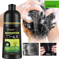 Black Hair Shampoo Herbal Hair Dye Shampoo One Wash White Hair Into Black Hair No Irritation 500ml