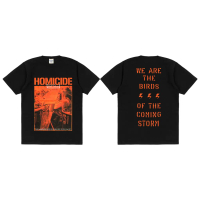 T-Shirt Band Homicide Conflict Katun Unisex Kain Katun Combed 24s Nyaman Atasan Pria Wanita Kaos Cew