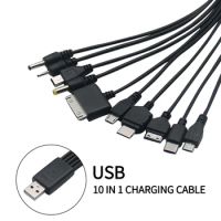 Multi Charger Cable USB2.0 Data Cable 10in1 Charging Cable for Camera Phone MP3 PDA PSP Cord for KG9