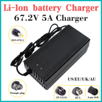 Output 67.2V 3A Power Charger Lithium Battery Li-ion 67.2V 3A Input AC  100-240V for 16Series 60 Volt Electric Bicycle Battery - AliExpress