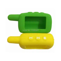 A9 Silicone Cover Key Case for 2 Way car Alarm System Starline A6 A9 A4 A8 Lcd Remote Controller Key Fob Chain