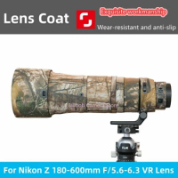 Camouflage Lens Coat For NIKON Z 180-600mm F/5.6-6.3 VR Waterproof and Rainproof Lens Protective Case Z180-600 Guns Sleeve Cover