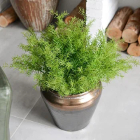 Artificial Asparagus Fern Grass Bushes Plastic Green Plants Flower Home Office Decorative Plants