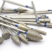 Dental diamond grinding head for low-speed straight handpiece, grinding head for South Korean dental