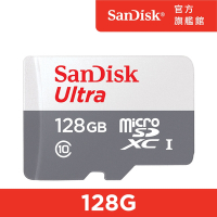 SanDisk Ultra microSD UHS-I 128GB 記憶卡-白 (公司貨) 100MB/s