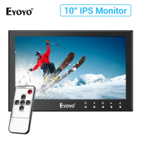 Eyoyo 10" IPS CCTV Monitor HDMI Display 1080x600 Portable LCD Monitors Screen Led with HDMI/AV/VGA/USB/BNC Input For PC/DVR/DVD