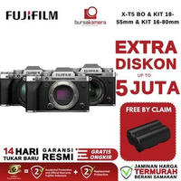 BKP FUJIFILM X-T5 Mirrorless Camera (Black) Original RESMI KIT 1855