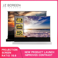 Best Quality 120" 16:9 Electric Floor Rising Projection Screen PET Crystal ALR Screen for Ultra Short Throw 4K Laser Projector