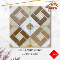 ZONDA 0116 Cream 25x25 Kw1 Keramik Kasar Lantai Kamar Mandi
