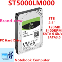 New Original HDD For Seagate BarraCuda 5TB 2.5" SATA 6 Gb/s 128MB 5400RPM For Internal HDD For Notebook HDD For ST5000LM000
