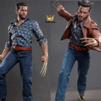 Hot Toys HT MMS659 1/6 Scale Wolverine Steel Claw Hugh Jackman Full Set 12inch Male Soldier Action Figure Model Toys