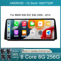 12.3 Inch Android 13 For BMW E90 E91 E92 2005 - 2012 Touch Screen Car Carplay Monitors Stereo Speacker Radio Multimedia Player