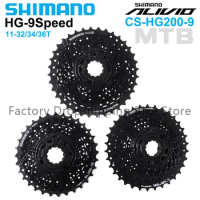 SHIMANO ALTUS CS-HG200 9Speed Black MTB Bike Cassette Sprocket 11-32/34/36T k7 HG Bicycle Original Parts For M3100 M4000