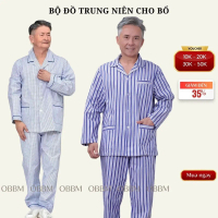 ( 10 Màu ) Đồ bộ Pijama nam mặc nhà tặng bố tặng ông, vải cotton mềm mát Camavinga
