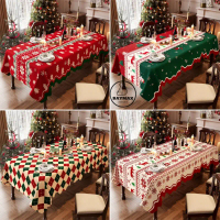 Khăn trải bàn Noel, Giáng Sinh trải bàn ăn, bàn tròn, bàn vuông, bàn cafe, vải Plush cao cấp