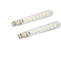 Thanh đèn LED mini 8  chip led, 16  chip led,24  chip led siêu sáng cổng cắm USB để bàn học, đọc sác