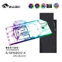 Bykski A-SP6800-X,6800 Full Cover GPU Water Block For Sapphire Radeon RX6800 Nitro+ Graphic Cards,VGA Liquid Cooler,GPU Radiator